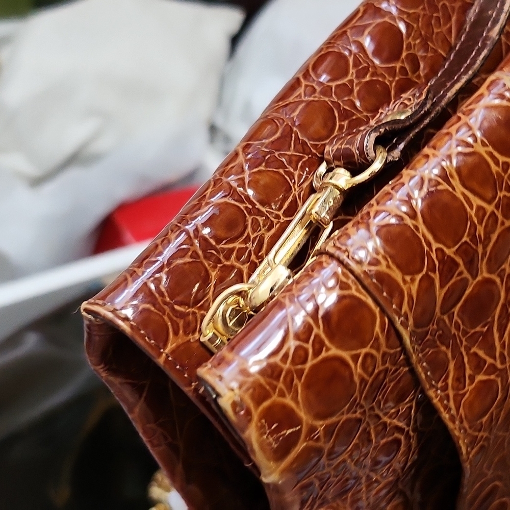 Exotic Vintage fontanelli by RECO'S Codrillon Made in Italy Crocodile ๐ - Picture 9 of 17